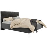 MID.YOU OBLAZINJENA POSTELJA 180 cm x 200 cm , les, tekstil, leseni material antracit | Shoptok.si