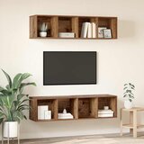  Set TV komoda Zidne 2 pcs Staro drvo 37 x 37 x 142,5 cm | shoptok.hr