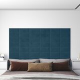  Zidna uzglavlja 12 pcs Plava Baršun | shoptok.hr