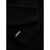 Ombre Men's sweater with a "v-neck" neckline with a shirt collar - black | shoptok.hr