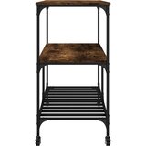  Kuhinjska kolica boja hrasta 100 x 50 x 95 cm konstruirano drvo | shoptok.hr