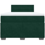  box spring s madracem tamnozeleni 120x190 cm baršunasti | shoptok.hr