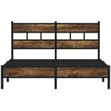  Okvir kreveta bez madraca s uzglavljem boja hrasta 140x190 cm | shoptok.hr