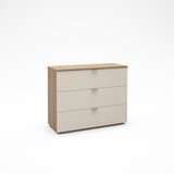 Marckeric Kremno bela komoda v hrastovem dekorju 100x80x40 cm Dennis – | Shoptok.si