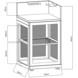 Gardenson Spodnja Omarica Letne Kuhinje Bbq, Antracit | Shoptok.si
