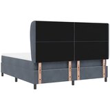  Krevet s opruga kutije Tamno siva 200 x 180 cm Baršun | shoptok.hr
