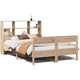 vidaXL Knjižna postelja brez vzmetnice 120x190 cm trdna borovina | Shoptok.si