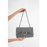 Capone Outfitters Capone Parma Women's Black Silver Shoulder Bag Cene