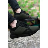 Riccon Men's Khaki Lace-up Sneaker Shoes 00121925