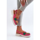 S. BARSKI Women's Flat Heel Sandals with Orange Decoration D&A | shoptok.hr