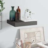 vidaXL Plutajuća zidna polica visoki sjaj siva 23 x 23,5 x 3,8 cm MDF Cijene