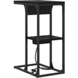 vidaXL Nočna omarica Črni hrast 41.5 x 26 x 60.5 cm Konstruiran les | Shoptok.si