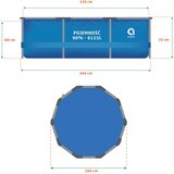  vrtni bazen s okvirom 366x76cm 17-u-1 SET Avenli - plavi | shoptok.hr