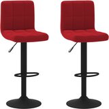 vidaXL Barski stolčki 2 kosa vinsko rdeč žamet, (20817386) | Shoptok.si
