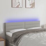  LED uzglavlje svjetlosivo 144 x 5 x 78/88 cm od tkanine | shoptok.hr