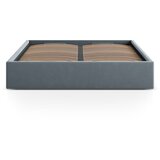 Micadoni Svijetlo plavi tapecirani bračni krevet s prostorom za odlaganje/bez uzglavlja s podnicom 140x200 cm Susan – | shoptok.hr