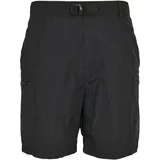 UC Men Black Adjustable Nylon Shorts