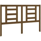 Maison Chic posteljno vzglavje - vzglavna omarica - nočna omarica medeno rjavo 141x4x100 cm trdna borovina, (21707526) | Shoptok.si