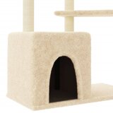  Penjalica za mačke sa stupovima za grebanje krem 107,5 cm | shoptok.hr