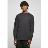 UC Men Heavy Oversized Garment Dye Long Sleeve Black