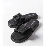 Gemre Black sandals adorned with ruffles Boulevard | Shoptok.si