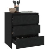 vidaXL komoda črna 70x41x75 cm iverna plošča | Shoptok.si