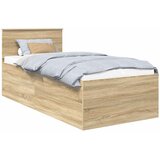  Krevetna konstrukcija s uzglavljem Sonoma hrast 75 x 190 cm | shoptok.hr