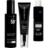 Vanessium Set Sprej za sunčanje - lice i telo 100ml, Šampon posle sunčanja 200ml, Krema za lice Hyaluron-om SPF50+ 50ml | ePonuda.com