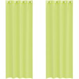 Voile zavjese s ušicama 2 kom zelene boje jabuke 140x300 cm | Shoptok.si