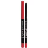 Essence 8H Matte Comfort dolgoobstojen svinčnik za ustnice z mat učinkom 0.3 g Odtenek 09 fiery red