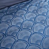 Catherine Lansfield Modra podaljšana posteljnina za zakonsko posteljo 230x220 cm Art Deco Pearl – | Shoptok.si