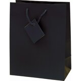  Vrečka darilna plast. mat a4 32,4x12,7x26 PROMOCIJA - ČRNA | Shoptok.si