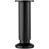 WALTECO Teleskopska noga za namještaj (Š x D: 3,8 x 3,8 cm, Promjer: 3,8 cm, Podešavanje po visini: 15 cm - 16,5 cm, Nosivost: 250 kg, Aluminij, Crna) | shoptok.hr