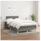  S oprugama i madracem tamnosivi 120 x 200 cm od tkanine | shoptok.hr
