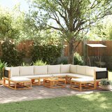 vidaXL 11-dijelni set vrtnih sofa s jastucima masivno bagremovo drvo | shoptok.hr