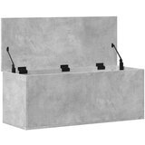 vidaXL Škatla za shranjevanje betonsko siva 90x35x35 cm inženirski les | Shoptok.si