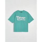 Sinsay Pamučna majica s natpisom Chicago | shoptok.hr