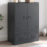 vidaXL Visoka omarica antracitna 67x39x95 cm jeklo Cene