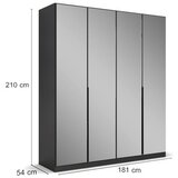 Modern Living Omara S Klasičnimi Vrati Skyla, Siva | Shoptok.si