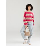 Vila Pulover 'CHOCA' bež / temno roza | Shoptok.si