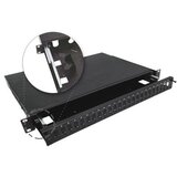 A-LAN Alantec 24xSC duplex /24xLC quad 19 1U telescopic fibre optic patch panel with mounting accessories (grommets, cable ties) (FOP-1U-24SCD-C-P) | shoptok.hr