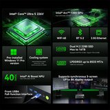 GMK Tec Mini PC K17 Intel Ultra 5 226V - 32GB DDR5 + 1TB SSD WIN 11 Pro | Shoptok.si
