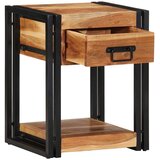  Noćni ormar 2 pcs Smeđa 40 x 35 x 50 cm Čvrsto drvo akacije | shoptok.hr