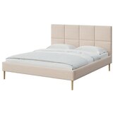 MESONICA Krem tapecirani bračni krevet s podnicom 180x200 cm Alano – | shoptok.hr