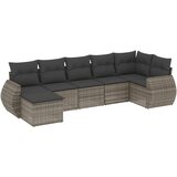  The Living Store Vrtna sedežna garnitura 7-delna z blazinami siv poli ratan - Vrtna Sedežna Garniture, (21455040) | Shoptok.si