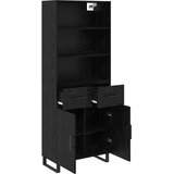  Highboard 2 pcs Crni hrast 69,5 x 34 x 180 cm Konstruirano drvo | Eponuda.com
