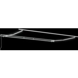 vidaXL Avtomatska retraktibilna tenda z LED belo 500x300 cm | Shoptok.si