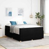 vidaXL Krevetna konstrukcija Ostalo Crna 160 x 200 cm tkanina | shoptok.hr