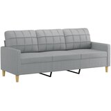 3-dijelni set sofa s jastucima svjetlosivi od tkanine | shoptok.hr