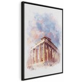  Slika - Painted Parthenon (1 Part) Vertical 80x120 U crnom drvenom okviru | shoptok.hr